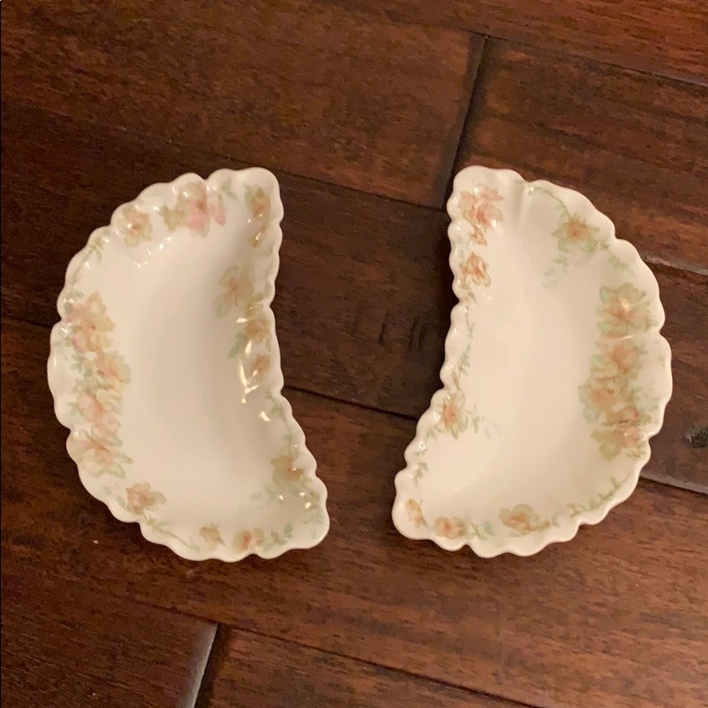 Pair of Haviland & Co Limoges Bone Dishes